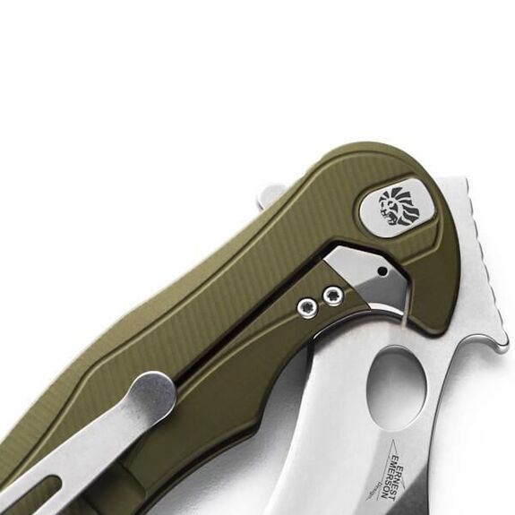 Couteau pliant Lionsteel karambit "L.E.ONE MID" LE2A.GS vert