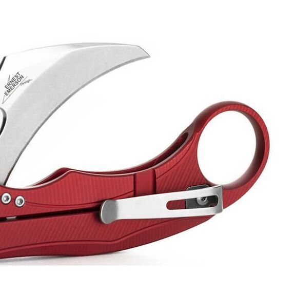 Couteau pliant Lionsteel karambit "L.E.ONE MID" LE2A.RS rouge