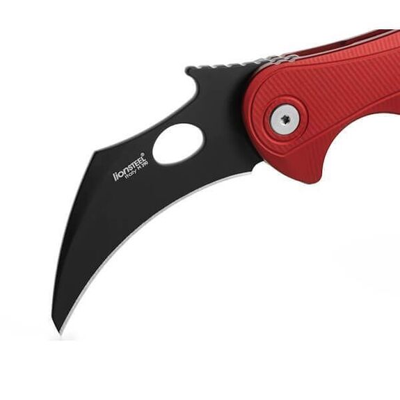 Couteau pliant Lionsteel karambit "L.E.ONE MID" LE2A.RB rouge