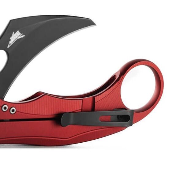 Couteau pliant Lionsteel karambit "L.E.ONE MID" LE2A.RB rouge