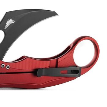 Couteau pliant Lionsteel karambit "L.E.ONE MID" LE2A.RB rouge