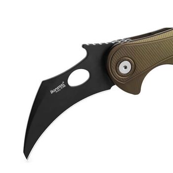 Couteau pliant Lionsteel karambit "L.E.ONE MID" LE2A.GB vert