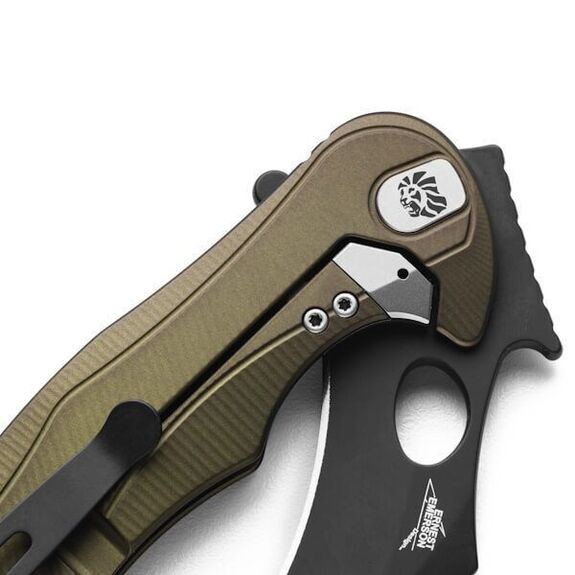 Couteau pliant Lionsteel karambit "L.E.ONE MID" LE2A.GB vert