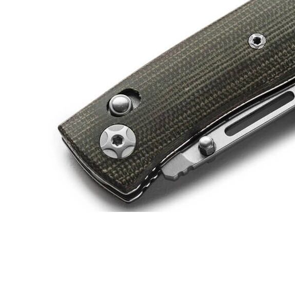 Couteau pliant Lionsteel "NiNi" micarta vert NN1.CVG