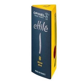 couteau Opinel effilé manche Olivier N°8 25631