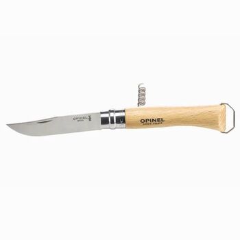 couteau Opinel N° 10 VRI tire-bouchon/décapsuleur 3 pièces