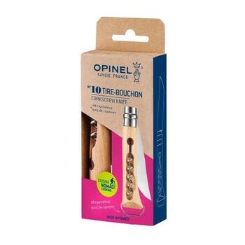 couteau Opinel N° 10 VRI tire-bouchon/décapsuleur 3 pièces