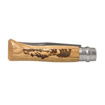 Couteau Opinel N° 8 VRI "Animalia America" Ours manche chêne 11cm