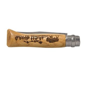 Couteau Opinel N° 8 VRI "Animalia America" Bison manche chêne 11cm