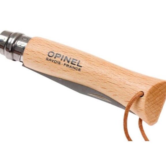 Opinel No. 7 VRI Beech Knife + Baroudeur Link 91372