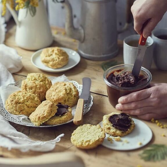 Opinel breakfast knife with orange handle 92176
