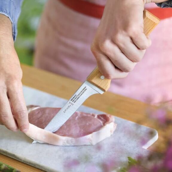 Opinel-Ausbeinmesser „Parallèle Nr. 122“ mit Buchengriff 1822