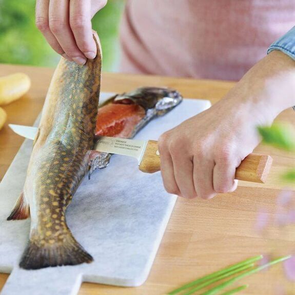 Opinel Filetiermesser „Parallel Nr. 121“ mit Buchenholzgriff, 1821