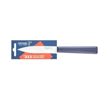 Opinel No. 313 "Essentials" Serrated Utility Knife, Blue, 2353