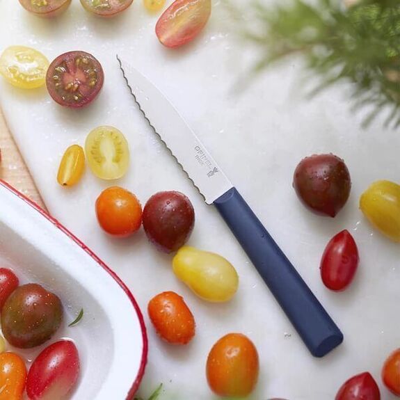 Couteau d'office cranté Opinel N°313 "Essentiels" bleu 2353