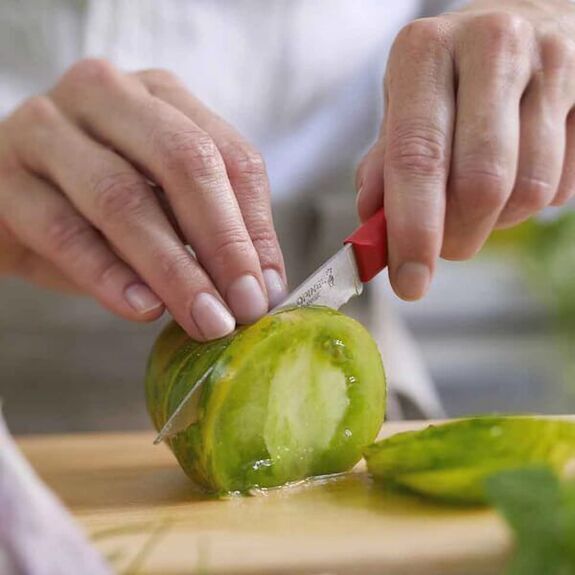 Couteau d'office cranté Opinel N°313 "Essentiels" rouge 2355