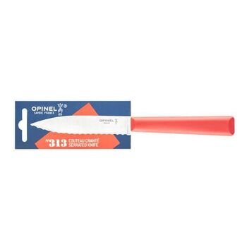 Opinel No. 313 "Essentials" Serrated Utility Knife, Red, 2355