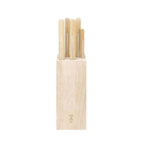 Bloc garni pain 5 couteau Opinel "Parallèle" manche hêtre 24202