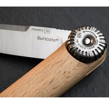 TB Outdoor "Le Suricate" folding knife with beech handle