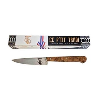 Goyon-Chazeau „Le P’tit Tradi“ Universalmesser, Griff aus Eschenmaserholz, 556 – Limitierte Auflage