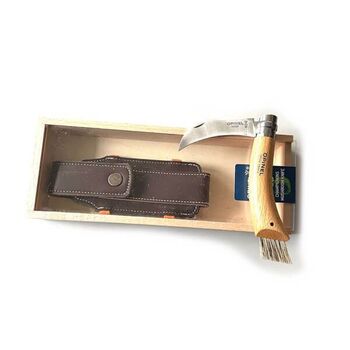 Holzbox mit Opinel Pilzmesser N°8 und étui