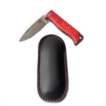 Cudeman MT-10 Mini Piston folding knife red