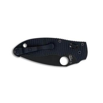 Spyderco Manix 2 Salt folding knife, all black