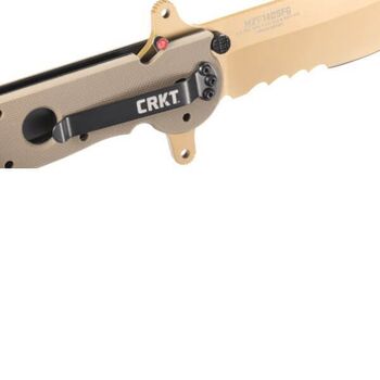 Couteau pliant mixte CRKT "M21-14DSFG" G10 désert