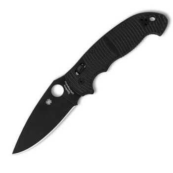 C95GMCBKP2 Spyderco Manix 2 XL Salt All Black Folding Knife