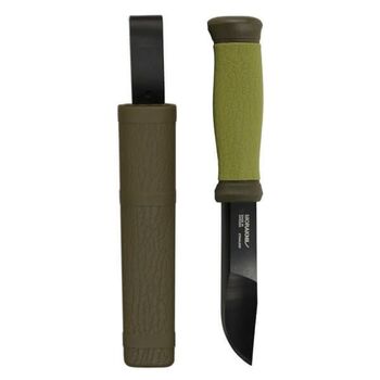 Mora 2000 fixed-blade knife in BlackBlade green