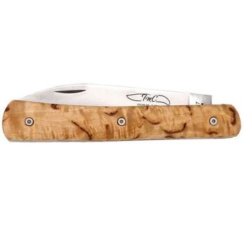 TMC ‘Zen’ series folding knife with birch handle