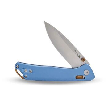 Buck ‘Nomad’ folding knife, blue aluminium