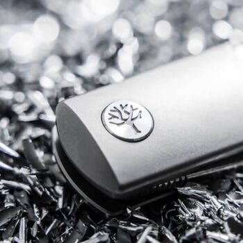 Couteau pliant Boker BRLW Meteorite Damast Platinium Edition