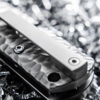 Couteau pliant Boker BRLW Meteorite Damast Platinium Edition