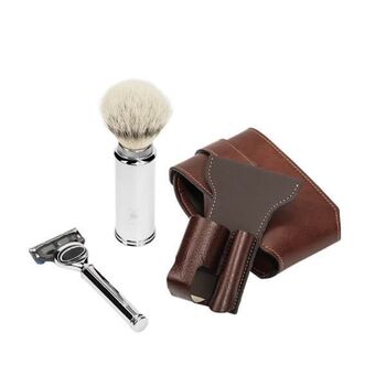 Muhle Fusion Brown Travel Shaving Kit