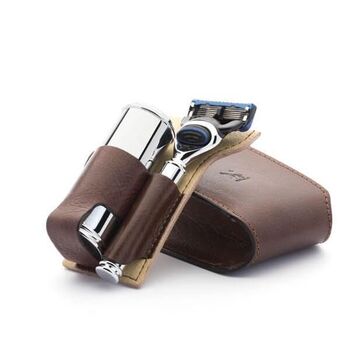 Muhle Fusion Brown Travel Shaving Kit