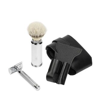 Muhle black safety travel shaving kit