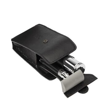 Muhle black safety travel shaving kit