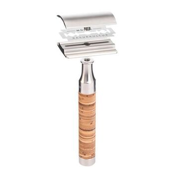 Muhle Rocca 3-piece set, silver-plated with birch handle