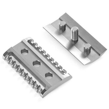 Muhle Tradition stainless steel razor with open comb