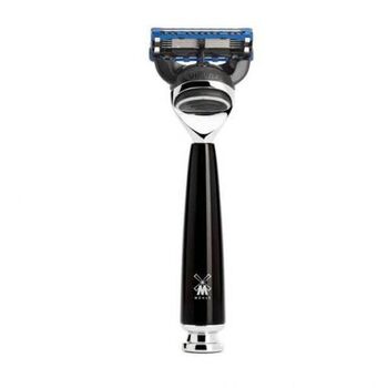 3-teiliges Fusion™ Mühle Rytmo Rasier-Set, reines schwarzes Dachshaar