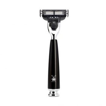 Mach3® Muhle Rytmo 3-piece set, black, pure black shaving brush