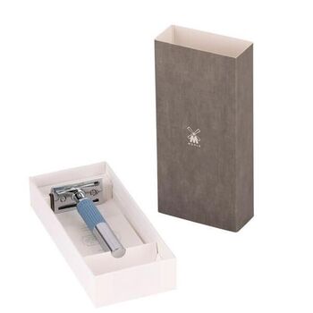 Muhle NEO safety razor, chrome/blue