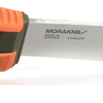 Mora Amberg Full flat Hunting Knife (S) Olive Green/Burnt Orange