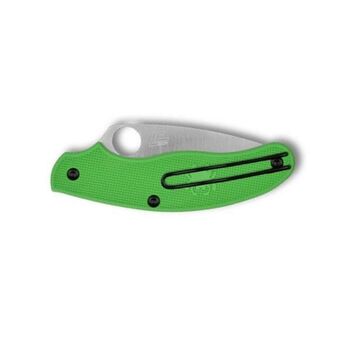 Couteau de poche à dents Spyderco UK Penknife salt vert