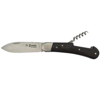 Douris Chastel Le Pionnier Futuriste 2-piece carbon fibre folding knife
