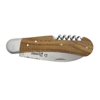 Douris Chastel Le Pionnier Futuriste 2-piece folding knife set, oak