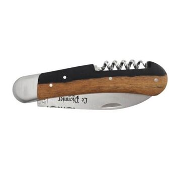 Douris Chastel Le Pionnier Futuriste 2-piece folding knife set, Grenadille
