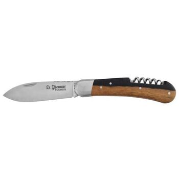 Douris Chastel Le Pionnier Futuriste 2-piece folding knife set, Grenadille