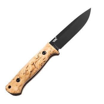 Boker DBK Bushfriend 2000 fixed-blade knife, curly birch